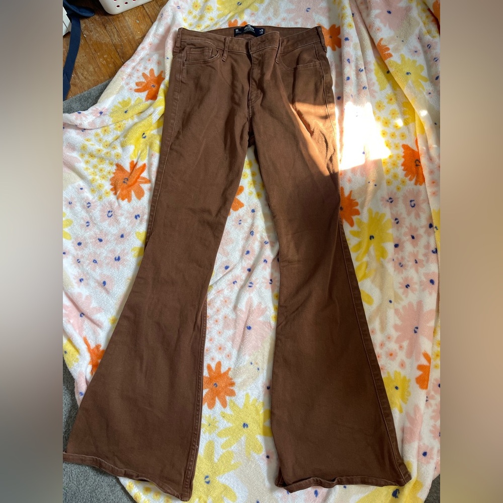 Hollister Brown low-Rise Vintage Pants